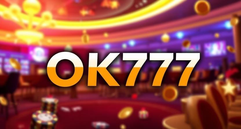 Immersive lounge-style interface of OK777 casino