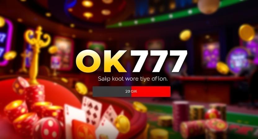 Clean and intuitive OK777 login interface